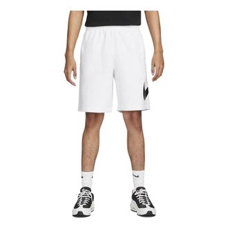Nike Sportswear Club Graphic Shorts White Black BV2721-100