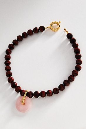 Timeless Pearly Taurus Eye Quartz Beaded Necklace