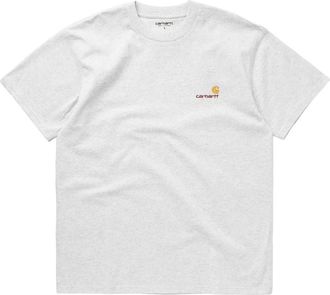 Carhartt Work in Progress American Script Short Sleeve T-Shirt Gray I029956-482-XX