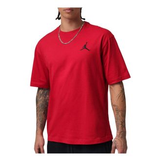 Nike Jordan Air Jordan Embroidered Jumpman T-Shirt Gym Red Black IF5566-687