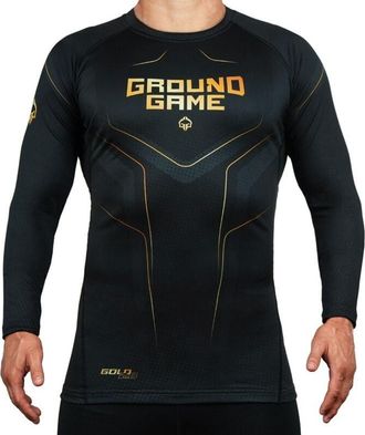 OEM Ground Game Rashguard De Manga Larga Dorado 2.0 Xl