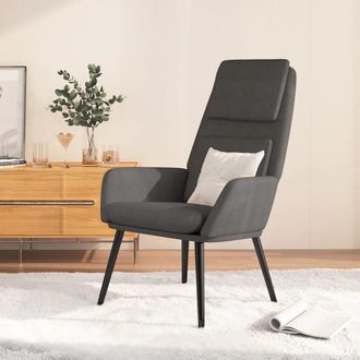 vidaXL Sill&oacute;n De Relax De Tela Gris Oscuro Vidaxl