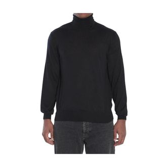 Saint Laurent Turtlenecks, male, Black, Size: XL Turtleneck in Wool