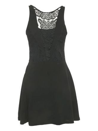 Sandro lace-inserts dress - Black