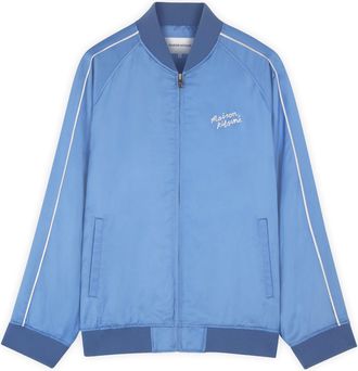 Maison Kitsuné Viscose Jacket With Logo Embroidery