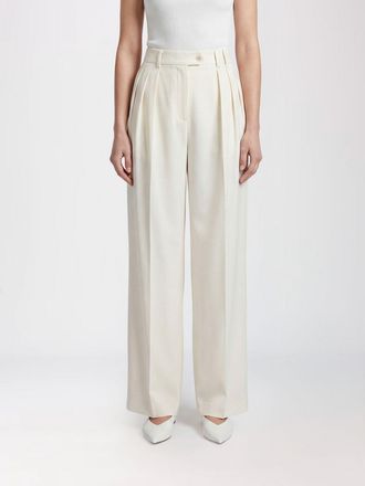 Calvin Klein Pantaloni palazzo a vita alta in lana merino