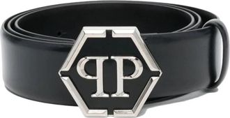 Philipp Plein Cintura - Heren - Riemen - Zwart - 110 CM - Accessoires