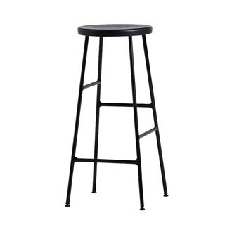 HAY Cornet Barhocker High H 75 cm, Eiche schwarz gebeizt / schwarz