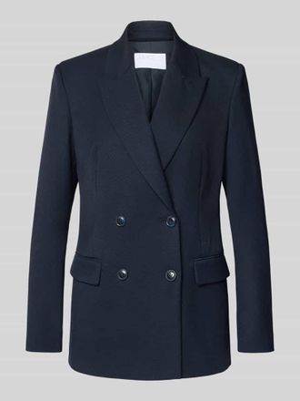 Jake*s Regular Fit Blazer mit Viskose-Anteil und doppelter Knopfleiste in Dunkelblau, Größe 34