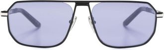 Prada Black Pilot Frame Tinted Sunglasses - Mens - Metal/Acetate