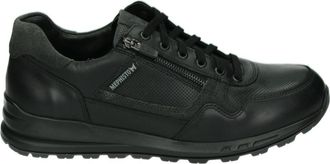 Mephisto Casual Leren Schoenen Zwart - Heren - Sneakers - Zwart - 42 1/2 EU - Leer - Schoenen