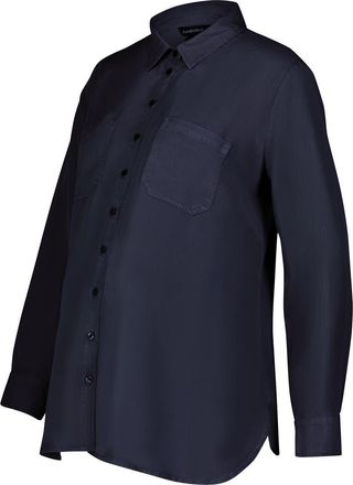 Isabella Oliver Raffa Maternity shirt With Tencel in Classic Navy at Nordstrom, Size 10