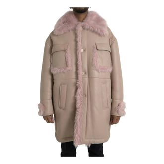 Dolce & Gabbana Heren, Mantels, Beige, Maat: XL