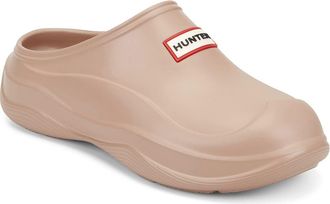 Hunter Elena Water Resistant Clog in Light Brown at Nordstrom, Size 10