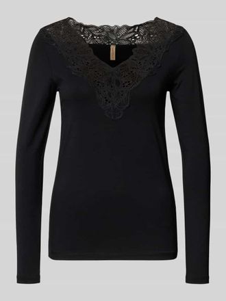 Soyaconcept Regular Fit Longsleeve aus Lyocell-Mix Modell Marica in Black, Gr&ouml;&szlig;e S