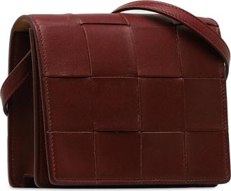 Bottega Veneta Hobo Bags - 2000-2023 Nappa Intrecciato Cassette Crossbody - Gr. unisize - in Rot - für Damen