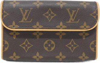 Louis Vuitton Brown Coated Canvas Fanny Pack Pochette (Pre-Owned)