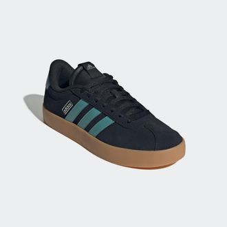 adidas Sneaker ADIDAS SPORTSWEAR VL COURT 3.0, Damen, Gr. 42,5, silber (core schwarz, powder teal, silber metallic), Leder, Synthetik, Schuhe Sneaker, inspir