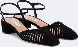 Aquazzura Yara suede pumps