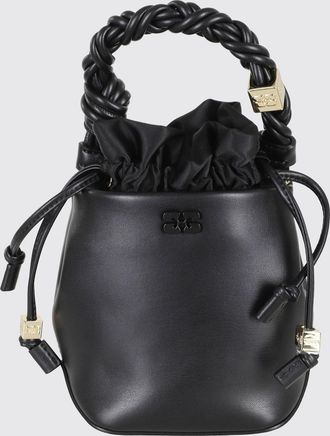 Ganni Borsa Mini Bou Bucket in pelle riciclata