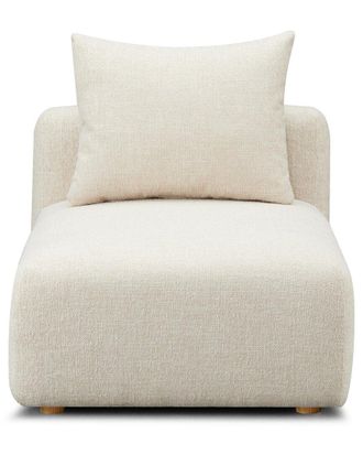 TOV Furniture Tov Furniture Hangover Cream Heavy Textured Fabric Modular Armless Chair