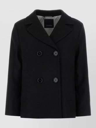 Max Mara stretch linen marco blazer double breasted