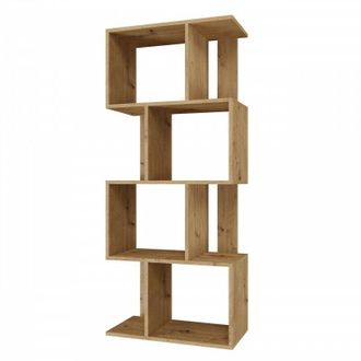 Hucoco Hucoco - Gilda - Librer&iacute;a Modular De Estilo Moderno - Dimensiones 59,5x30x140 Cm - Mueble Separador De Ambientes