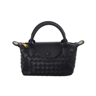 Adornia Black Mini Handle Bag with Removable Straps