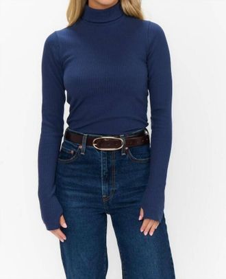 Show me your Mumu Layer Up Long Sleeve Top In Navy