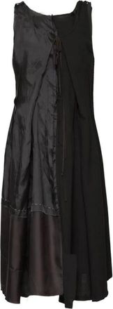 Maison Margiela Anonymity of the Lining Dress - Dames - Casual kleedjes - Zwart - 3XS - Wol - Kleedjes