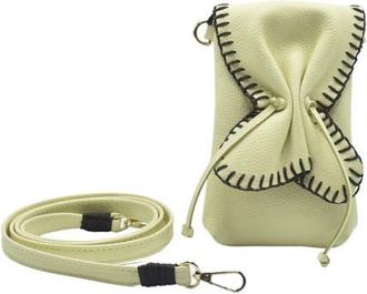 Carlos Falchi Cell Phone Butterfly Leather Bag in Lemon at Nordstrom