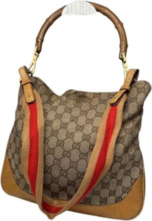 Gucci Pre-owned Shoulder Bags, female, Beige, Size: ONE SIZE Pre-owned Vintage Shoulder Bag