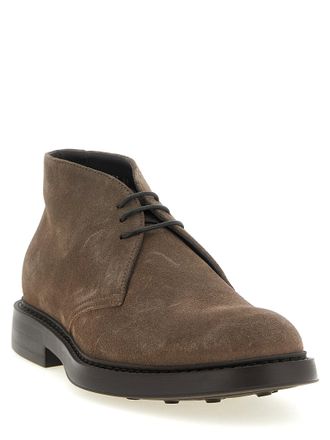 Doucal's Suede Chukka Boot - Taupe