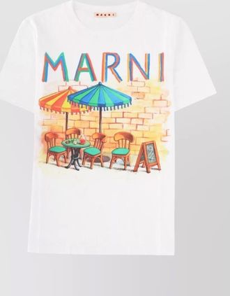 Marni regular-fit cotton printed t-shirt