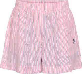 Noisy May Frida Woven Shorts in Bonbon Stripes White at Nordstrom, Size X-Large
