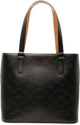 Louis Vuitton Pre-owned Tote Bags, female, Black, Size: ONE SIZE Pre-owned Monogram Mat Stockton