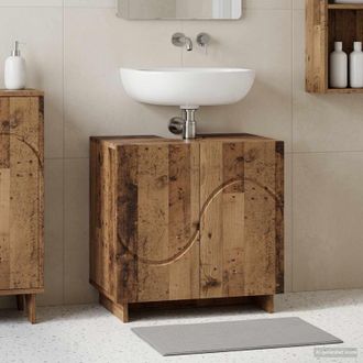 vidaXL Vidaxl Mobile Da Bagno Legno Antico 60 X 41 X 58 Cm