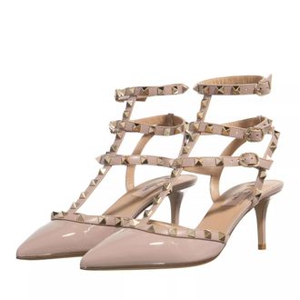 Valentino Garavani Pumps & High Heels - Rockstud Ankle Strap T.65 - Gr. 36 (EU) - in Beige - f&uuml;r Damen