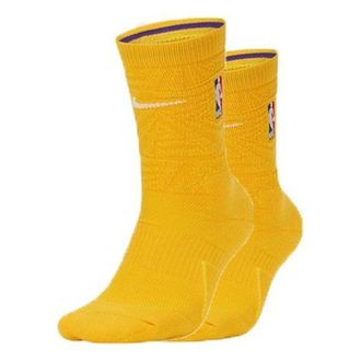 Nike NBA Los Angeles Lakers City Edition Socks Yellow SX7879-728