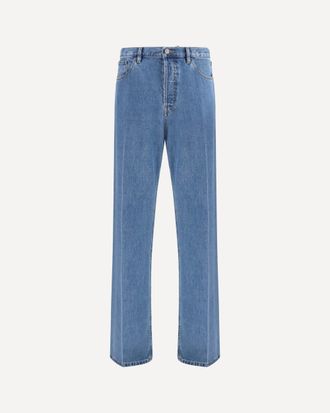 Valentino Jeans a gamba dritta in denim Man 33
