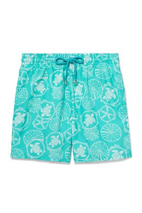 Vilebrequin Moorea Straight-Leg Mid-Length Printed ECONYL Swim Shorts
