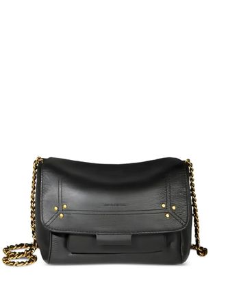 Jerome Dreyfuss S Lulu chain-strap shoulder bag - women - Leather/Goat Skin/Cotton - One Size - Black