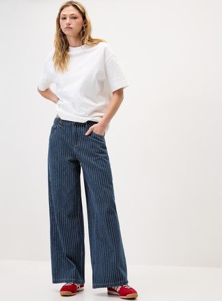 Twik Womens Ultra-wide-leg boyfriend jean Rave fit