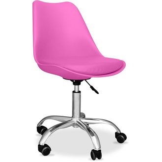 OEM Sedia Da Ufficio Con Ruote - Sedia Da Scrivania Girevole - Tulip Fucsia