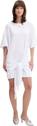 Diesel Shirt Kleedjes - Dames - Korte kleedjes - Wit - XS - Kleedjes