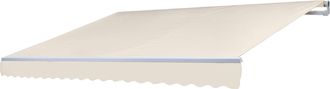 Hhg Nunca Usado] Funda De Recambio Para Toldo T791, Toldo De Brazos Articulados Funda De Recambio Protecci&oacute;n Solar, 4,5x3m, Acr&iacute;lico Crema