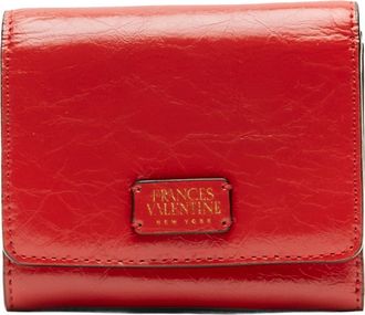 Frances Valentine Perfect Leather Trifold Wallet in Red at Nordstrom