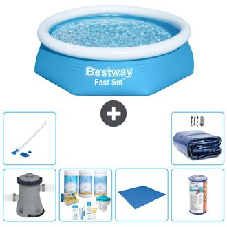 Bestway Piscina Bestway Fast Set Redonda - 244x61 Cm - 8-piezas S21408