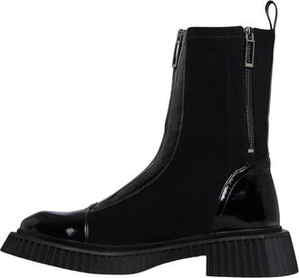 Cesare Gaspari Platform Chelsea Boots - Dames - Chelseaboots - Zwart - 38 EU - Leer - Schoenen