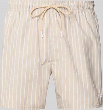 HUGO BOSS Badeshorts aus schnell trocknendem Material in Sand, Gr&ouml;&szlig;e XXL